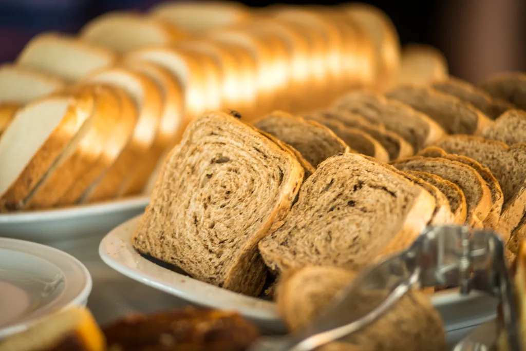 Panificados del desayuno buffet