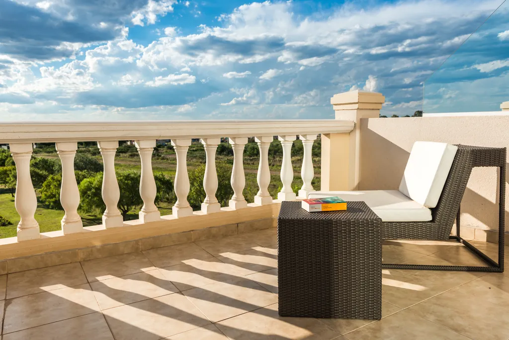 Terraza con vista al valle